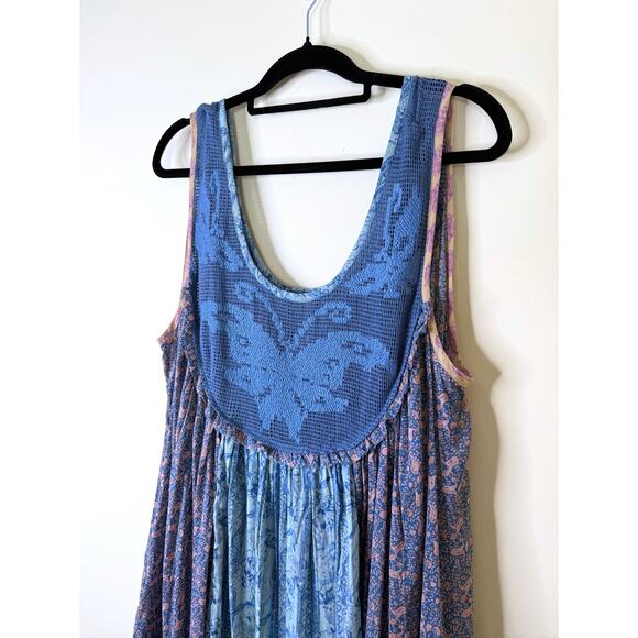 NWT Free People Size Small Lost Palms Maxi Dress Patchwork Print Boho $198 - Picture 6 of 6